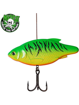 Блесна вертикальная MADCAT® INLINE RATTLER FIRETIGER UV - 110g