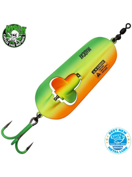 Блесны колеблющиеся MADCAT® A-STATIC RATTLIN' SPOON - 110g - FIRETIGER