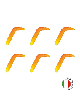 Силиконовые приманки плавающие IRON TROUT BACO / 4cm / Sweet / Yellow-Orange - 6шт.