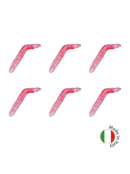 Силиконовые приманки плавающие IRON TROUT BACO / 4cm / Sweet / White-Red - 6шт.