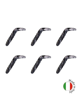 Силиконовые приманки плавающие IRON TROUT BACO / 4cm / Sweet / White-Black - 6шт.