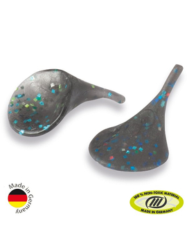 Силиконовые приманки IRON TROUT DUCK FOOT / Black Fury - 8шт.