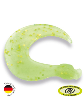 Силиконовые приманки IRON TROUT DUCK TAIL / Green Lemon - 8шт.