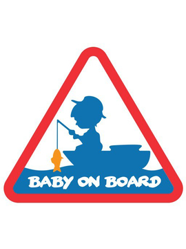 Наклейка Delphin BABY on BOARD Sticker / 100x87mm