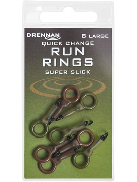 Кольцо с застежкой DRENNAN Quick Change Run Rings - Large / 8шт.