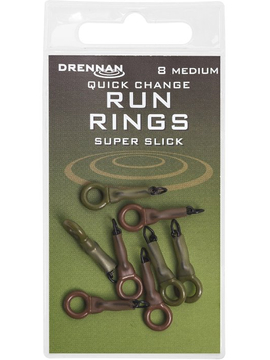 Кольцо с застежкой DRENNAN Quick Change Run Rings - Medium / 8шт.
