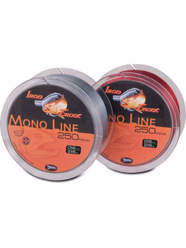 Леска для ловли форели IRON TROUTMONO Line - 250m / 0,24mm / 5.12kg - Red