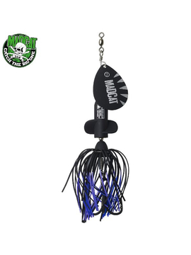 Блесна вращающаяся MADCAT® A-STATIC SCREAMING SPINNER Treble Hook - 65g - BLACK DEVIL