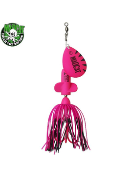 Блесна вращающаяся MADCAT® A-STATIC SCREAMING SPINNER Treble Hook - 65g - FLUO PINK UV