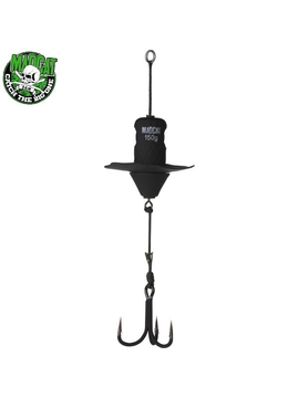 Блесны вертикальные MADCAT® A-STATIC SILENT TEASER Treble Hook - 150g - BLACK