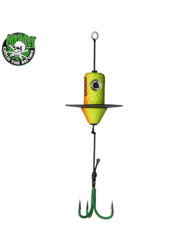 Блесны вертикальные MADCAT® A-STATIC SILENT TEASER Treble Hook - 200g - FIRETIGER UV