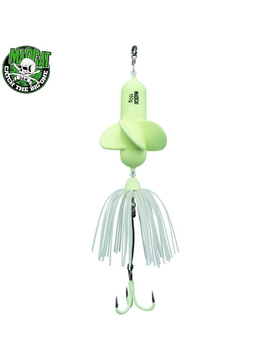 Блесны вертикальные MADCAT® A-STATIC PROPELLER TEASER Treble Hook - 150g - GLOW-IN-THE-DARK