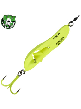 Блесны колеблющиеся MADCAT® A-STATIC RATTLIN' SPOON - 110g - FLUO YELLOW UV