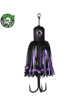 Блесны вертикальные MADCAT® A-STATIC CLONK TEASER Treble Hook - 200g - BLACK DEVIL