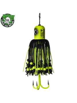 Блесны вертикальные MADCAT® A-STATIC CLONK TEASER Treble Hook - 150g - FLUO YELLOW UV