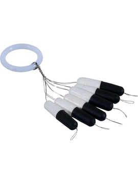 Цилиндр плавающий IRON TROUT Zylinder Pilot Stick - L / 4 x 18mm - Black/White - 6шт.