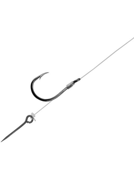 Поводки Delphin Feeder Rig FLR Carbon STING - 0.22mm / 12cm / №6 - 6шт.