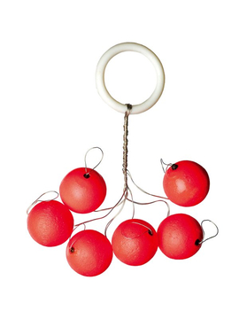 Шарик плавающий IRON TROUT Light Pilot - Round / 15mm - Red / 6шт.