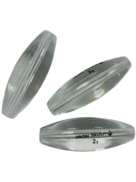 Груз-оливка прозрачный IRON TROUT Long Cast Olive / 3g - 5шт.