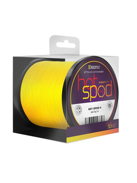 Леска плетеная Delphin HotSPOD / 300m - 0.14mm / Fluo Yellow