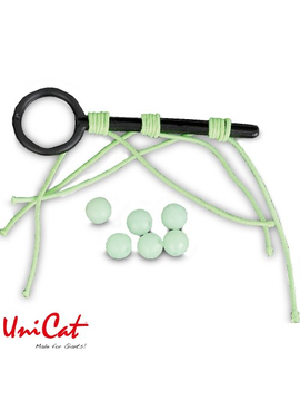 Стопорный узел с бусинаой UNI CAT Giga Rubber Line XXL / 3+6 BeadsStops