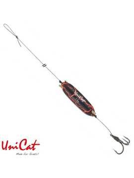 Готовые оснастки на сома UNI CAT POWER RATTLE 15g TREBLE Hook Rig №3/0 - 150cm / 105kg