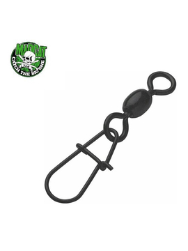 Вертлюг с застежкой MADCAT® Stainless Swivel With EGG Snap / 55 kg - 5 шт.