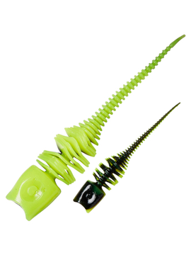 Силиконовые приманки DAM GARLIC TROUT LURE - 6cm / UV Yellow/Black - 10шт.