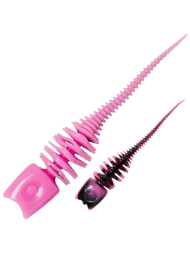Силиконовые приманки DAM GARLIC TROUT LURE - 6cm / UV Pink/Black - 10шт.