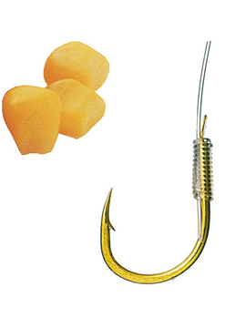 Поводок SAENGER Specitec CORN / №6 / 0.20mm / 60cm / Gold - 10шт.