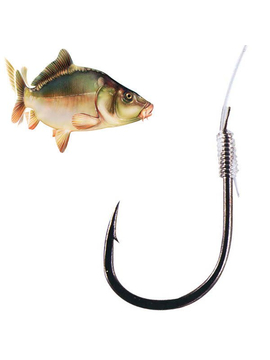 Поводок SAENGER Specitec CARP / №10 / 0.18mm / 70cm / Black - 10шт.