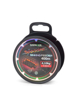 Леска фидерная SAENGER Specialist Sinking FEEDER - 0,22mm / 5,65kg / 400m - Fire Red Transparent