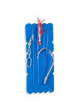 Оснастка морская AQUANTIC® Bite Over Rig - №8/0+1/0 / 0.80mm / 130cm - Red