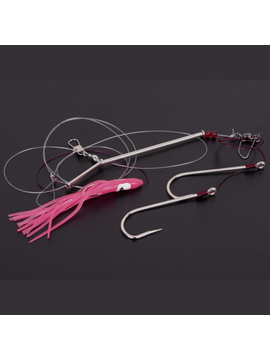 Оснастка морская AQUANTIC® Natural Bait & Big Fish System Rig - №6/0+12/0 / 0.60mm / 150cm