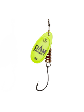 Блесна вращающаяся DAM SINGLE HOOK SPINNER - Yellow №2 / 4g