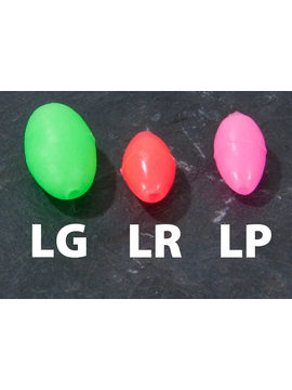 Бусина AQUANTIC® Glow Bead - 7x10mm / Oval - Pink - 10шт.