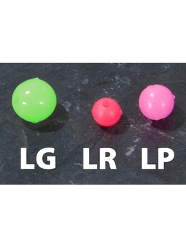 Бусина AQUANTIC® Glow Bead - 10mm / Round - Red - 15шт.