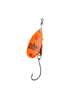 Блесна вращающаяся DAM SINGLE HOOK SPINNER - Orange №3 / 6g
