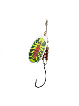 Блесна вращающаяся DAM SINGLE HOOK SPINNER - Fire Tiger UV №2 / 4g