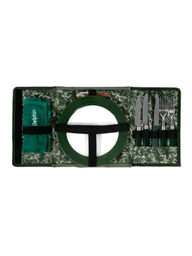 Сумка с набором посуды DELPHIN SPACE C2G Camping Cutlery Foody