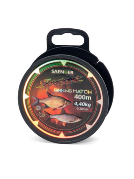 Леска матчевая SAENGER Specialist Sinking MATCH - 0,22mm / 5,65kg / 400m - Red Brown Burgundy