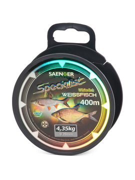 Леска матчевая SAENGER Specialist Whitefish MATCH - 0,18mm / 4,05kg / 400m - Stone Grey