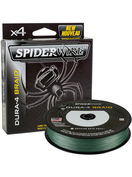 Леска плетеная SPIDER WIRE® STEALTH® DURA X4 PE BRAID - 0.20mm / 150m / 17.0kg - MOSS GREEN