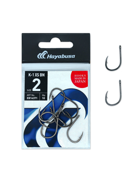 Крючки карповые HAYABUSA K-1 XS Black Nickel для карповой рыбалки — купить в CARPshop