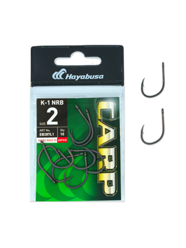 Крючки карповые HAYABUSA K-1 NRB для карпфишинга — купить в CARPshop