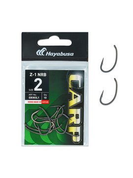 Крючки карповые HAYABUSA Z-1 NRB, Размер крючка: № 2