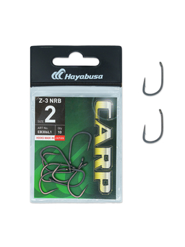 Крючки карповые HAYABUSA Z-3 NRB, Размер крючка: № 2