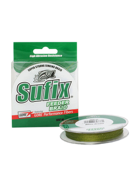 Леска плетеная SUFIX Feeder braid зеленая 100 м 0.14 мм 6,8 кг