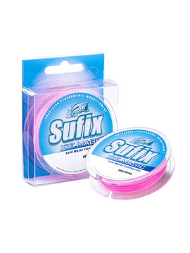 Леска зимняя SUFIX Ice Magic 50 м бело-розовая 0.300 мм 7.7 кг