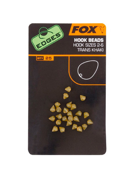 Буферный стопор для установки на крючок FOX Hook Bead Khaki EDGES, Размер: Размер крючка 10 – 7